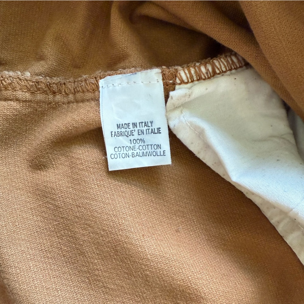 Brandy Melville Womens Corduroy Button Mini Skirt Size Small Brown Made in Italy - Picture 5 of 7